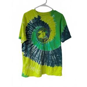 RFBF Columbus Zoo Aquarium Tie Dye T-Shirt Medium Moose Animal BCI Cotton Travel